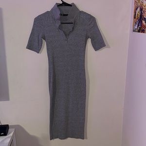 Zara Form Fitting Polo Dress